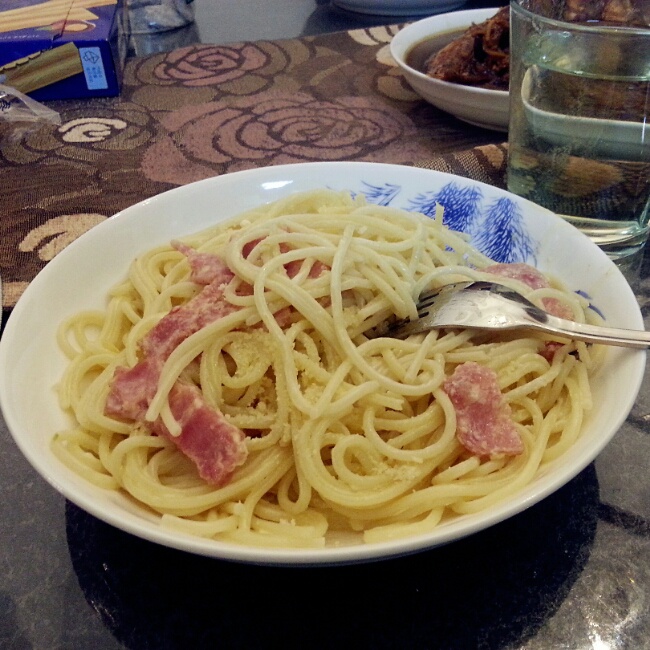 奶油培根意大利面（spaghetti）