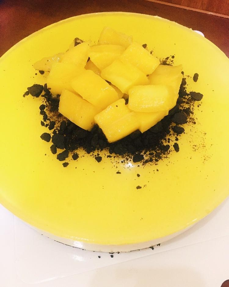 用QQ糖做的超简单冻芝士镜面