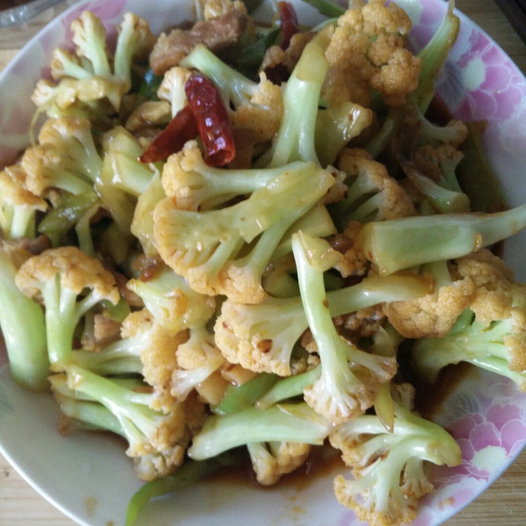 豆豉酱爆有机花菜