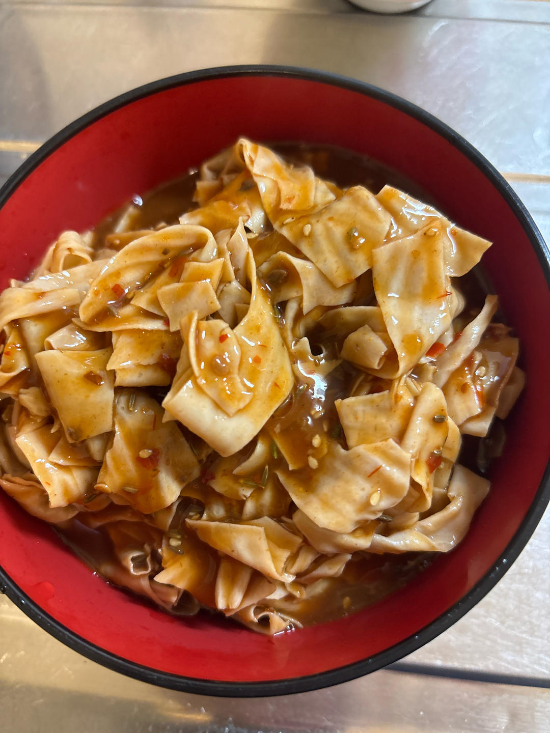 老式拌豆皮（小时候的味道）