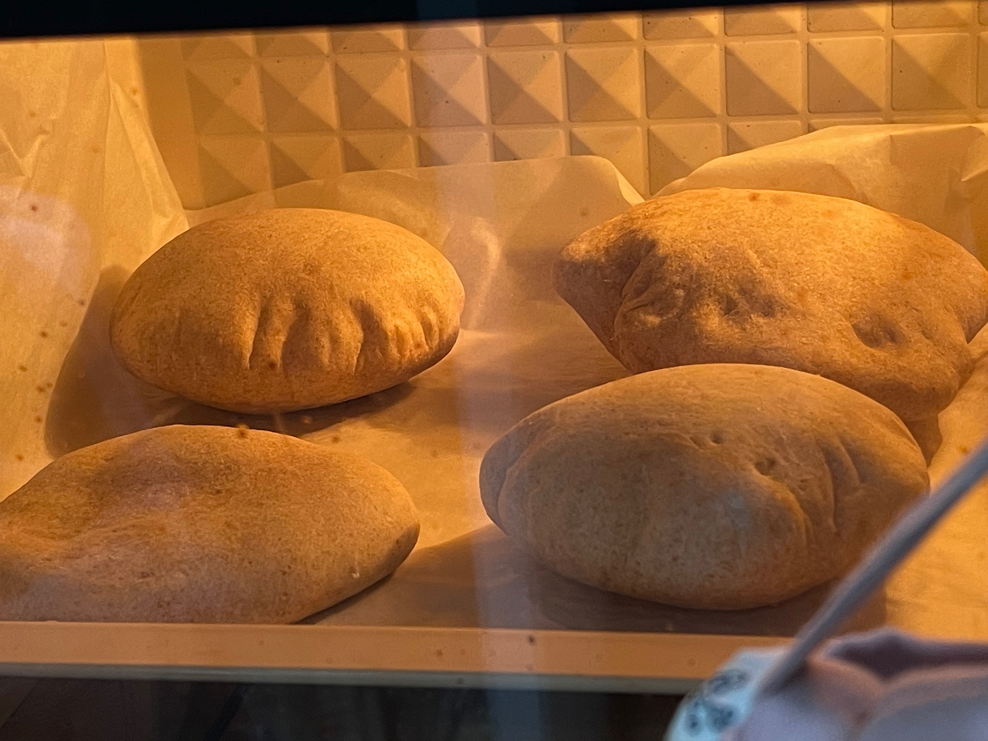 超快手的三明治伴侣| 冷藏法鲁邦种全麦口袋面包（Pita Bread）|消耗鲁邦种