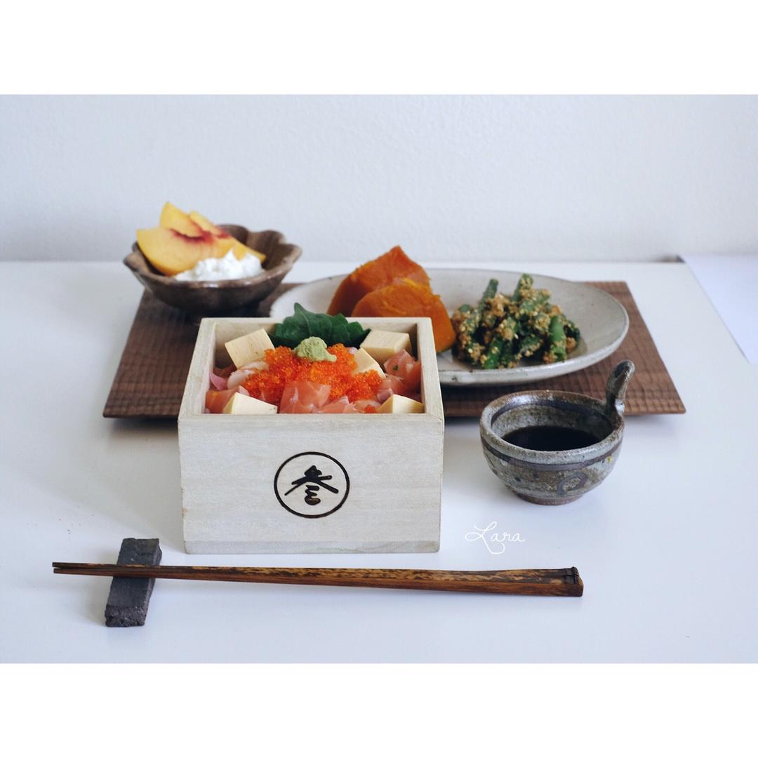 日式煮南瓜&芝麻拌豆角凉菜