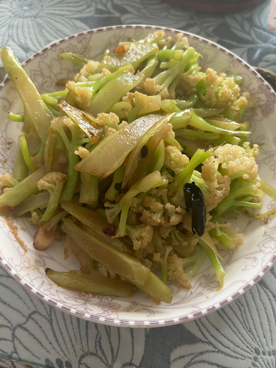 清炒有机花菜