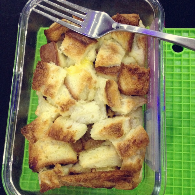 牛奶吐司鸡蛋布丁（失败吐司的归处）