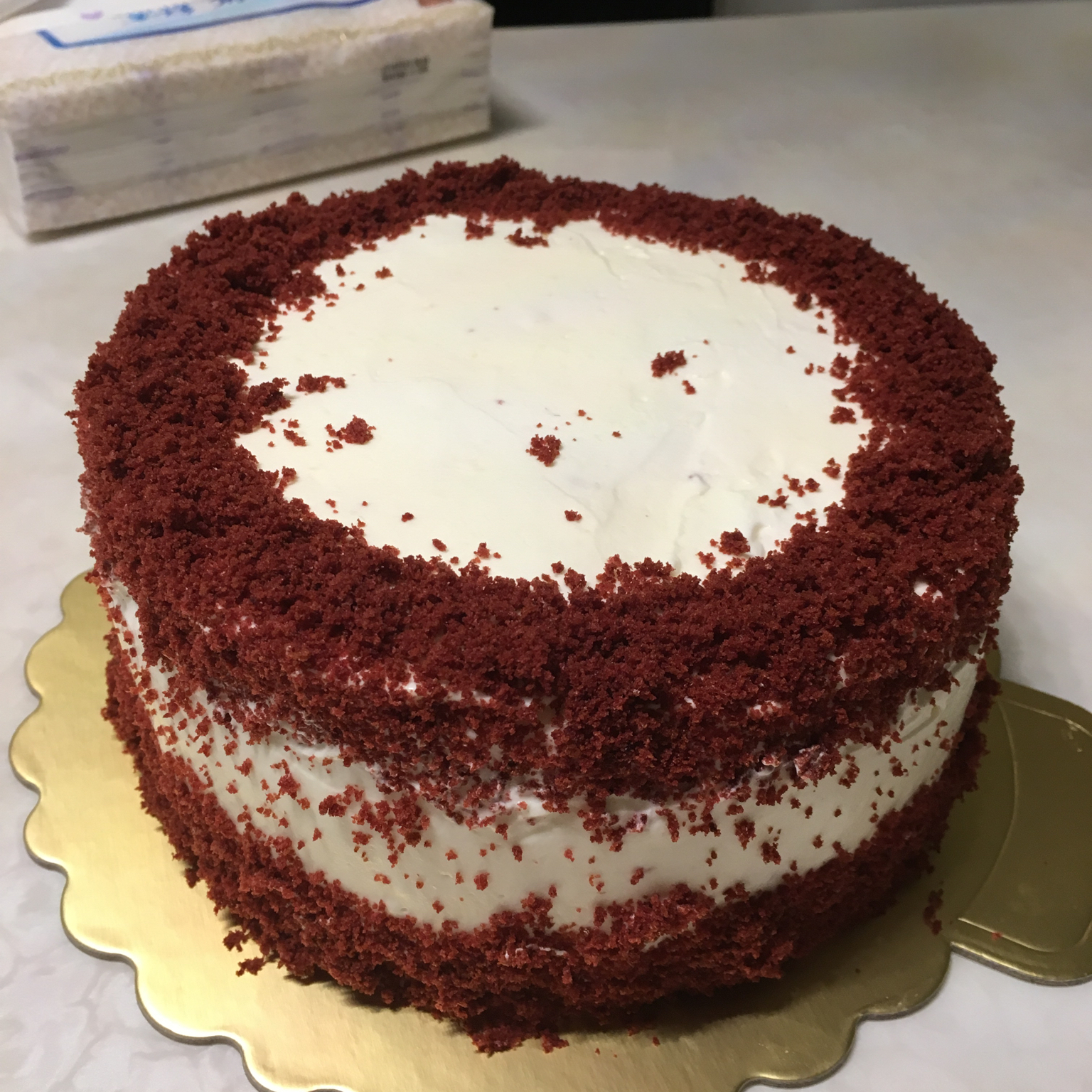 暖心红丝绒蛋糕［6寸绵软戚风版 ］