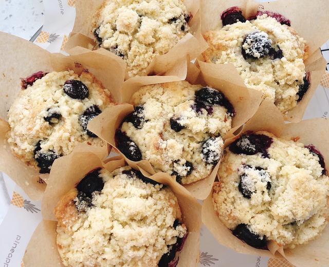 比星爸还好吃的蓝莓麦芬杯子蛋糕（blueberry muffins）（马芬蛋糕）的做法
