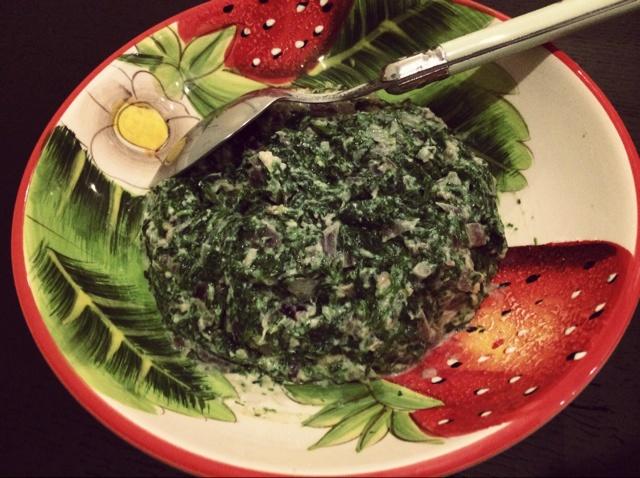 奶油菠菜（creamed spinach）的做法