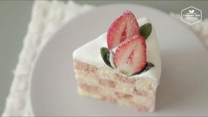 草莓奶油棋格蛋糕—by Cooking Tree的做法 步骤41