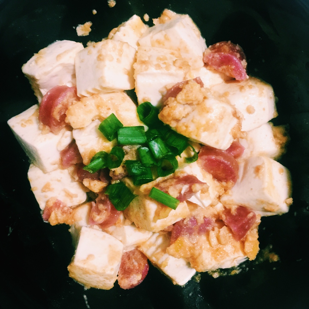 老丁的私房菜-蟹黄豆腐