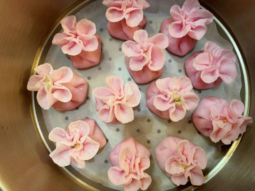 紫甘兰水晶蒸饺