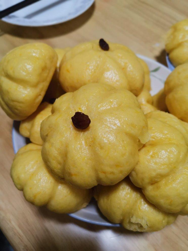 一次性发酵万圣节南瓜馒头，这样做小孩子多吃俩