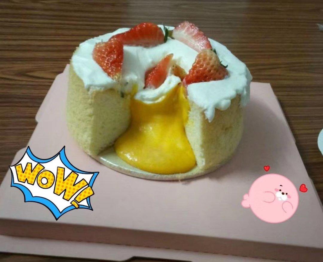 芝士流心古早味蛋糕