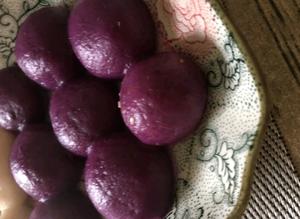 花生芝麻紫薯糕的做法 步骤4