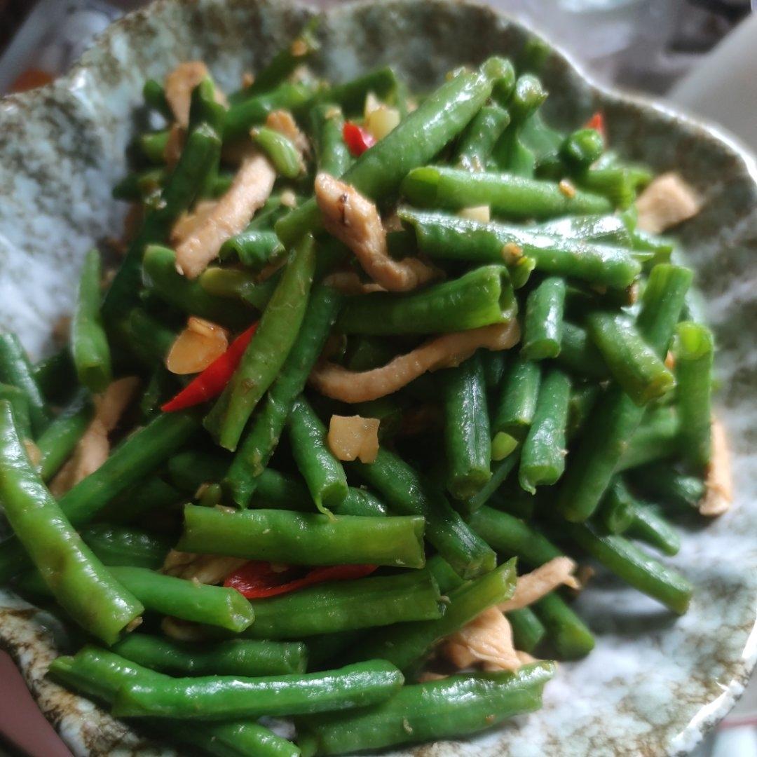 豆角炒鸡胸肉