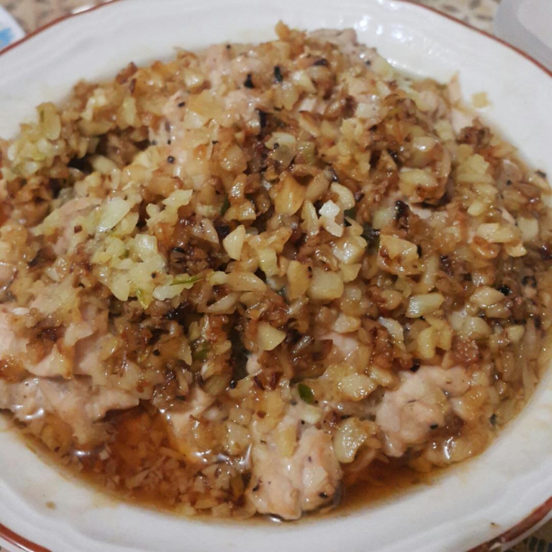 蒜蓉蒸鸡胸（鸡腿）