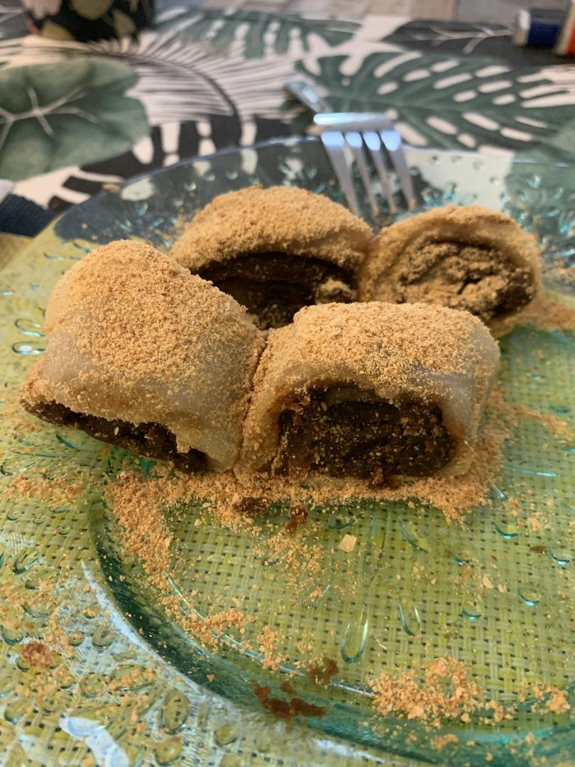 此配方做出的驴打滚无比软糯，放一天还是软的