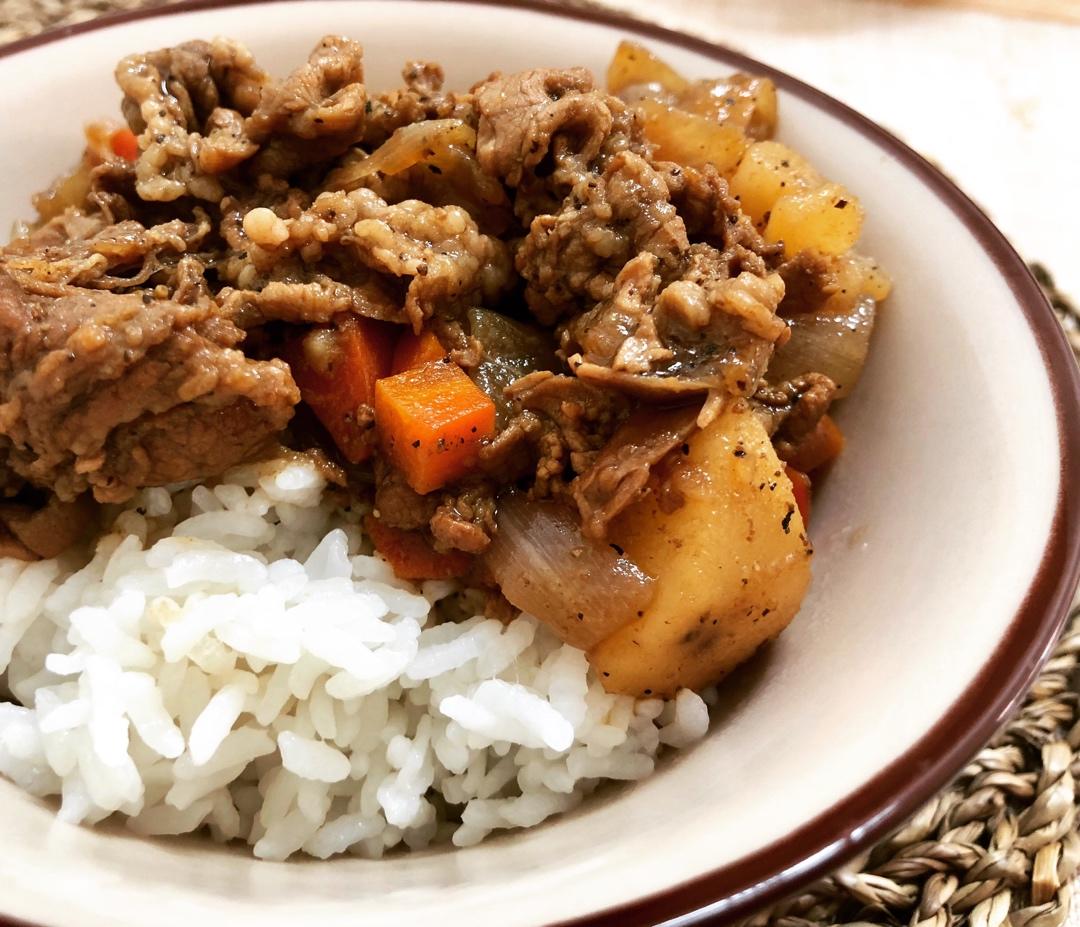 好吃的黑椒肥牛饭