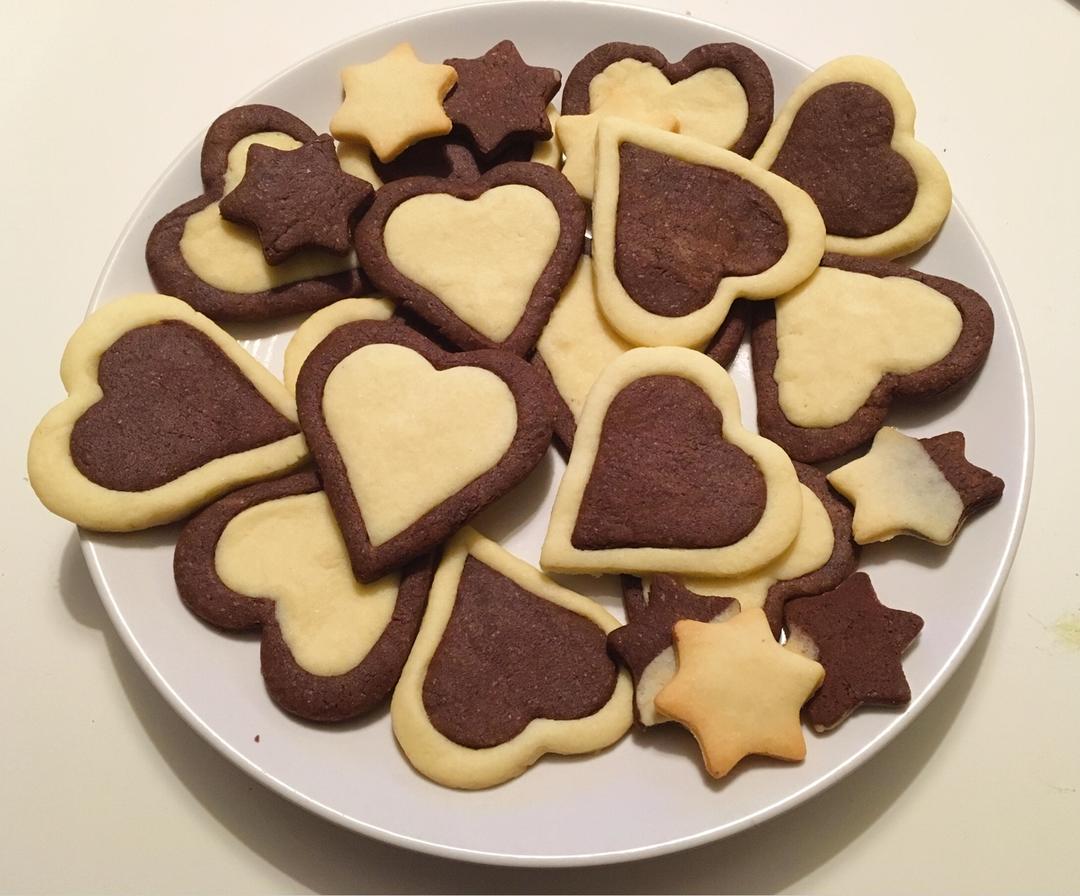 做过 双色心形饼干 交换颜色的时候比较困难