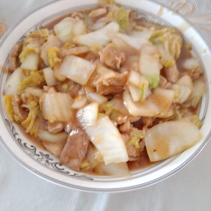 白菜炒肉