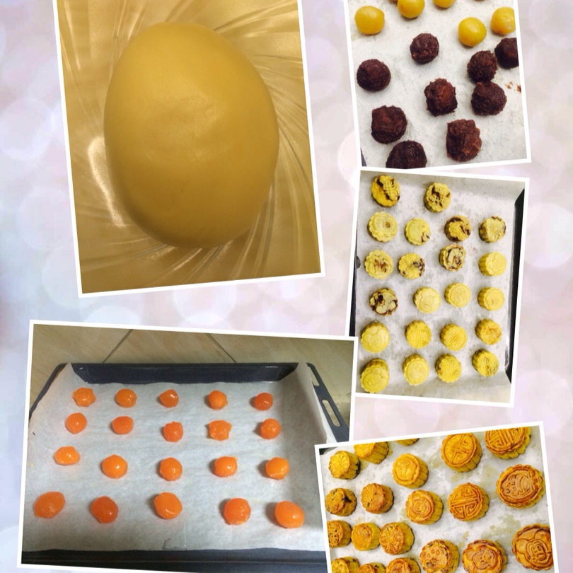 广式月饼－－蛋黄豆沙月饼
