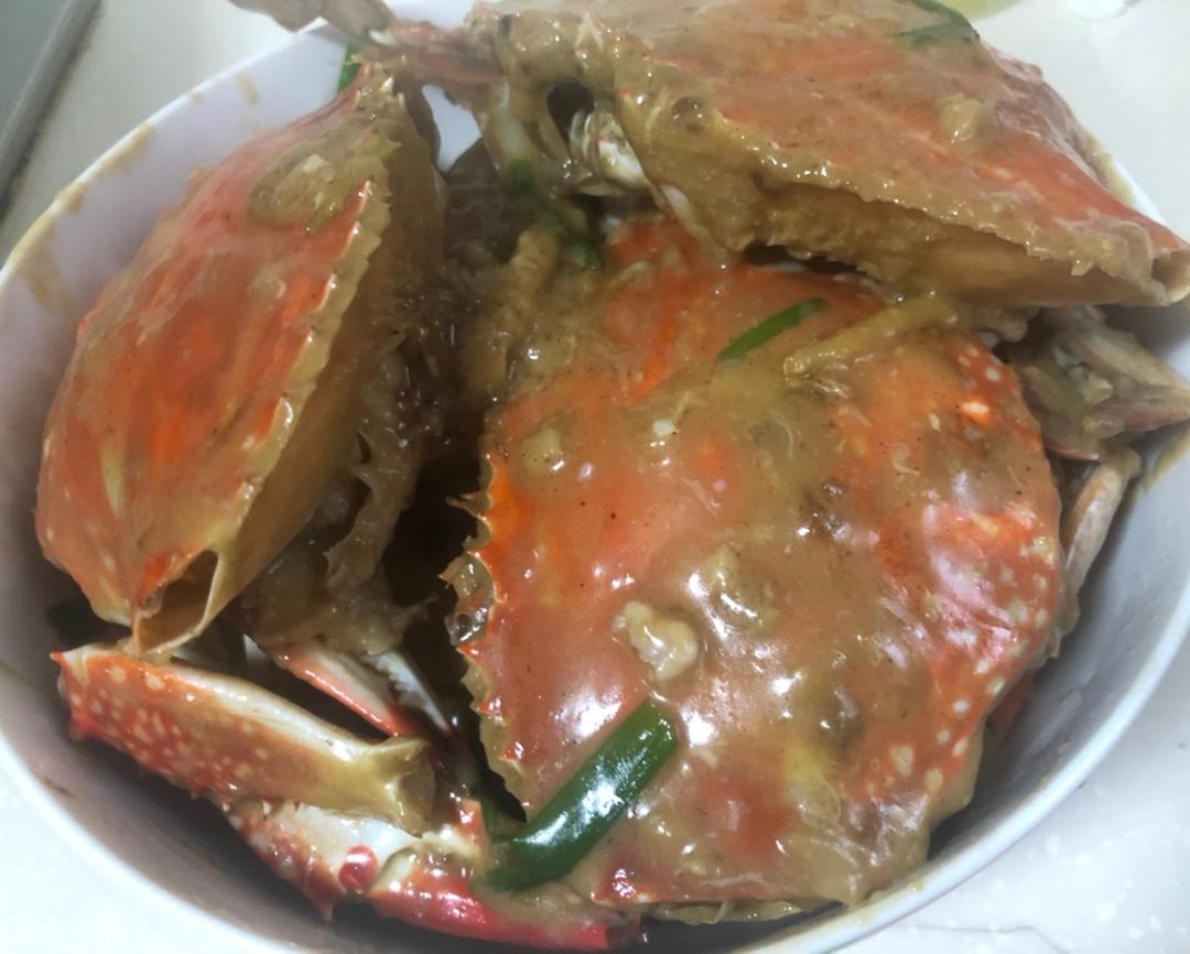 葱姜炒梭子蟹（very easy）