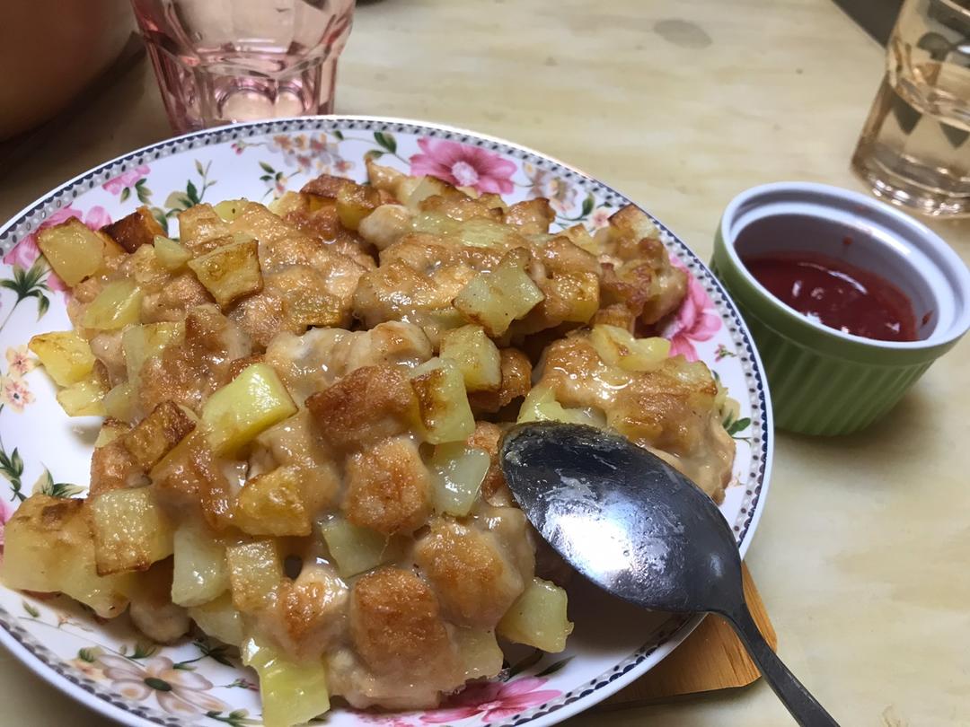 土豆鸡肉烙