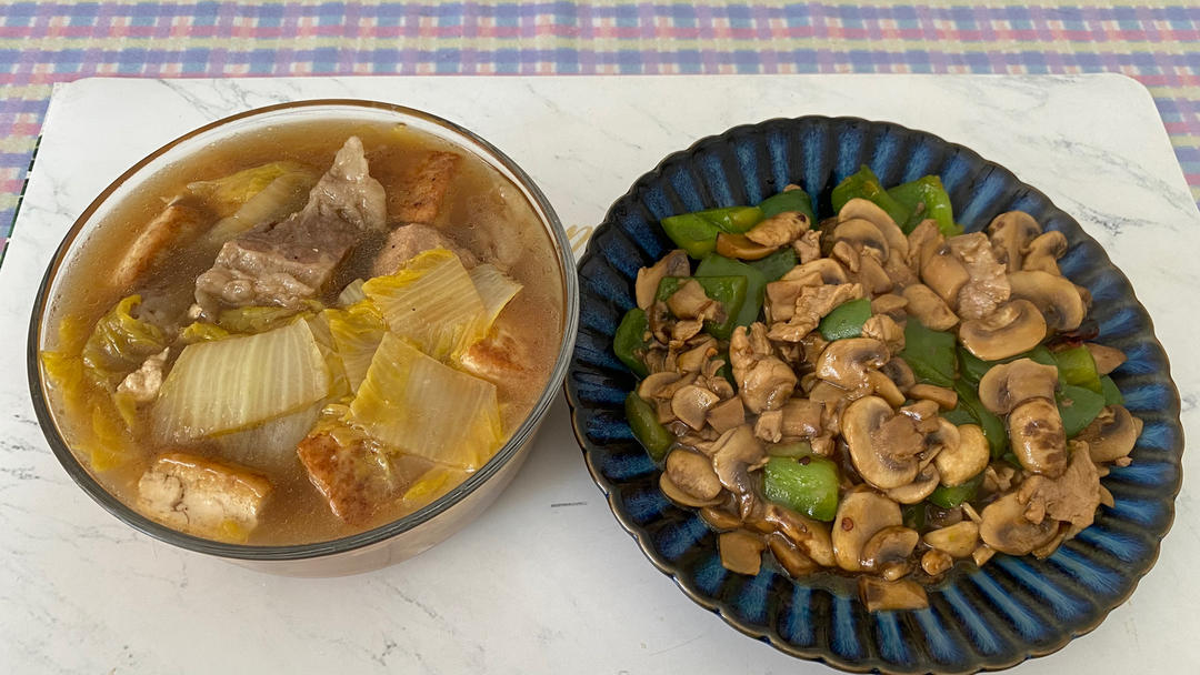 红烧蘑菇/炒口蘑