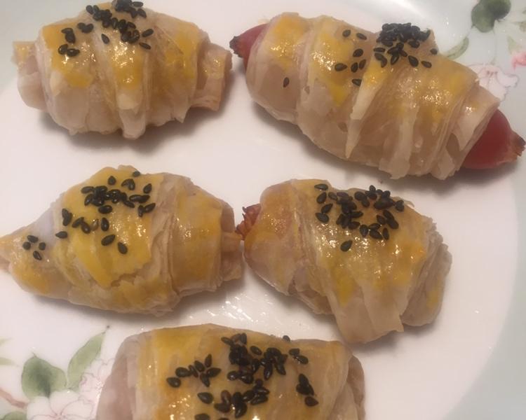 手抓饼烤肠的做法