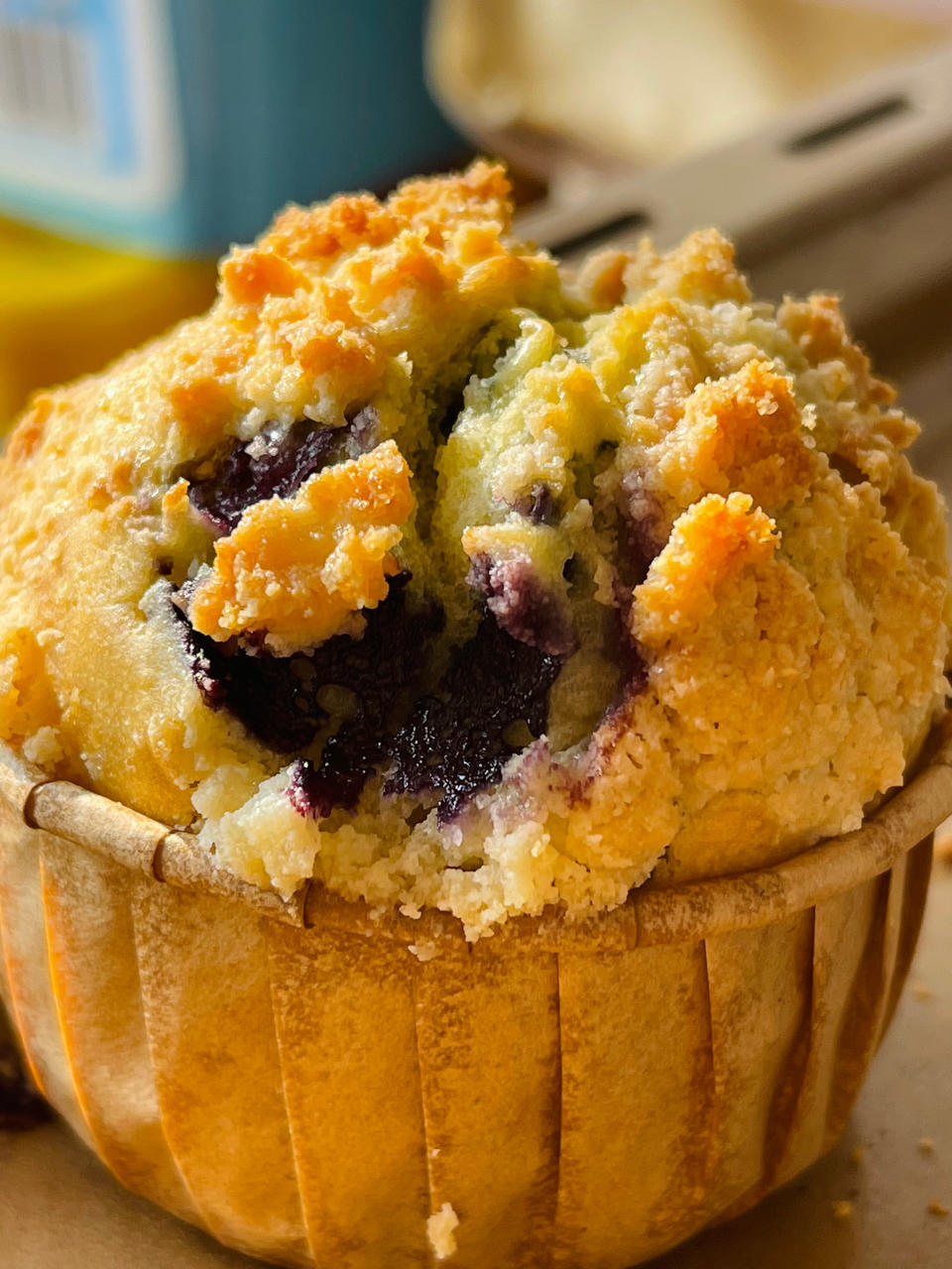 会爆浆的蓝莓玛芬蛋糕