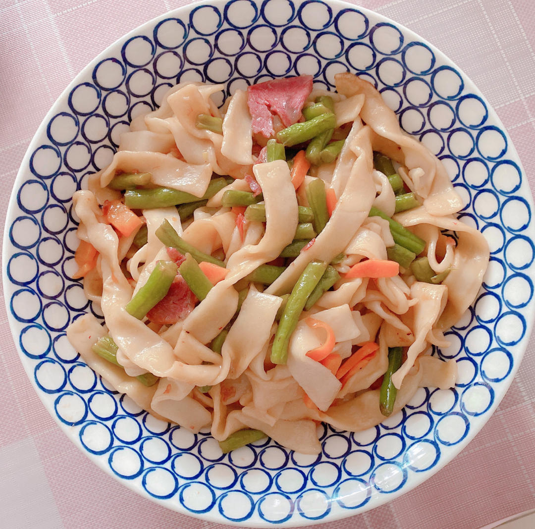 地道老北京扁豆焖面 豆角焖面 太好吃小心吃撑哦