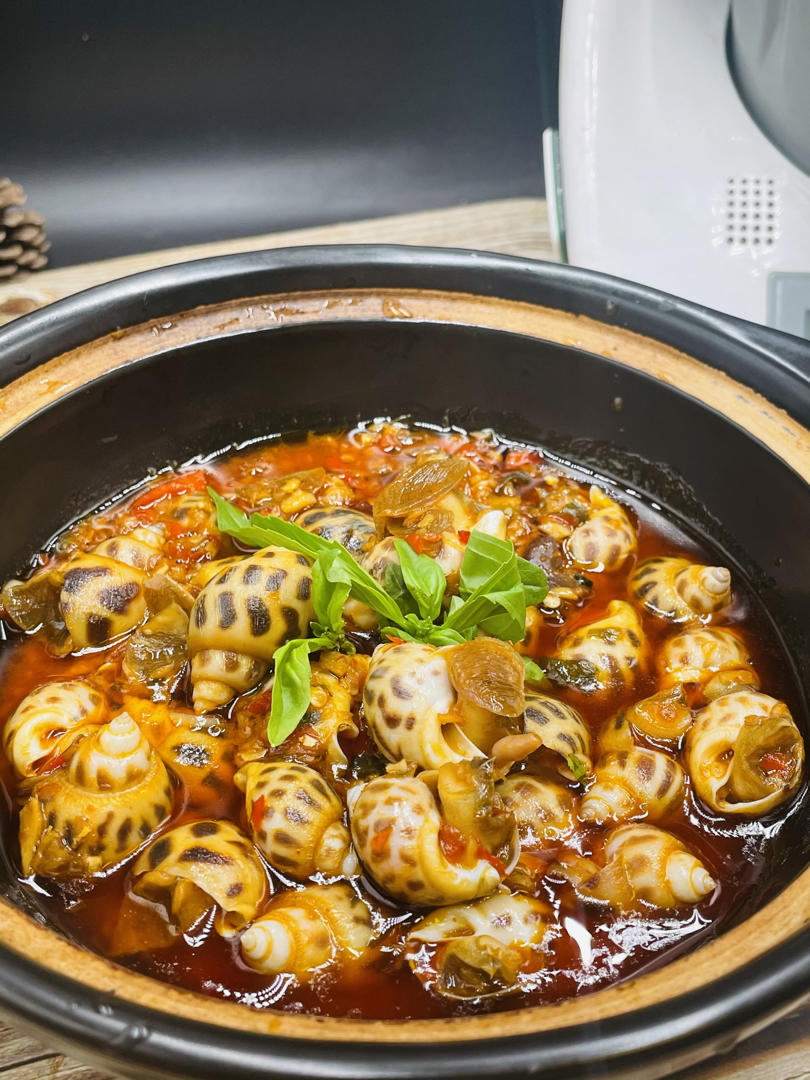 辣酒煮花螺