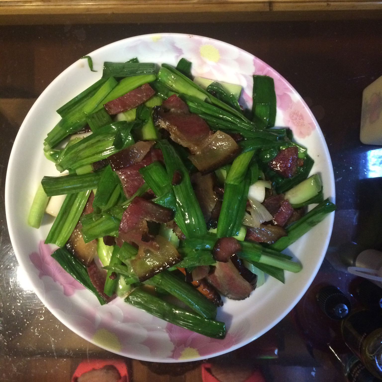 青蒜炒腊肉