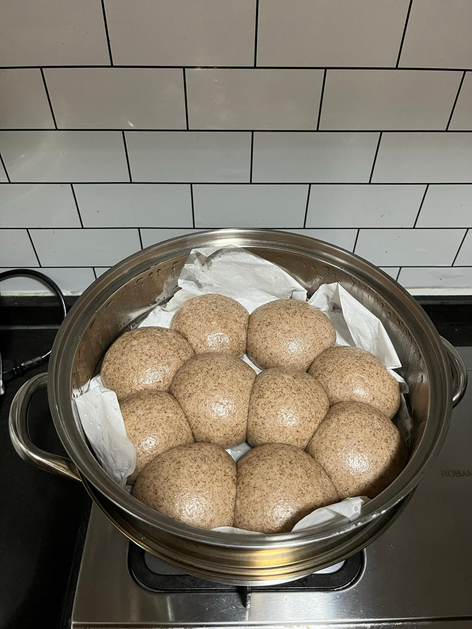 无油无糖松软的全麦馒头