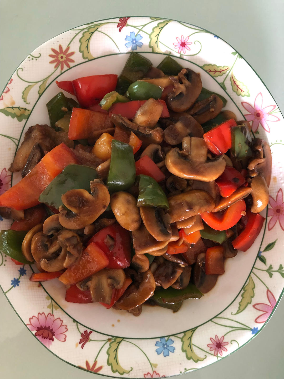 素炒口蘑（快手家常菜）