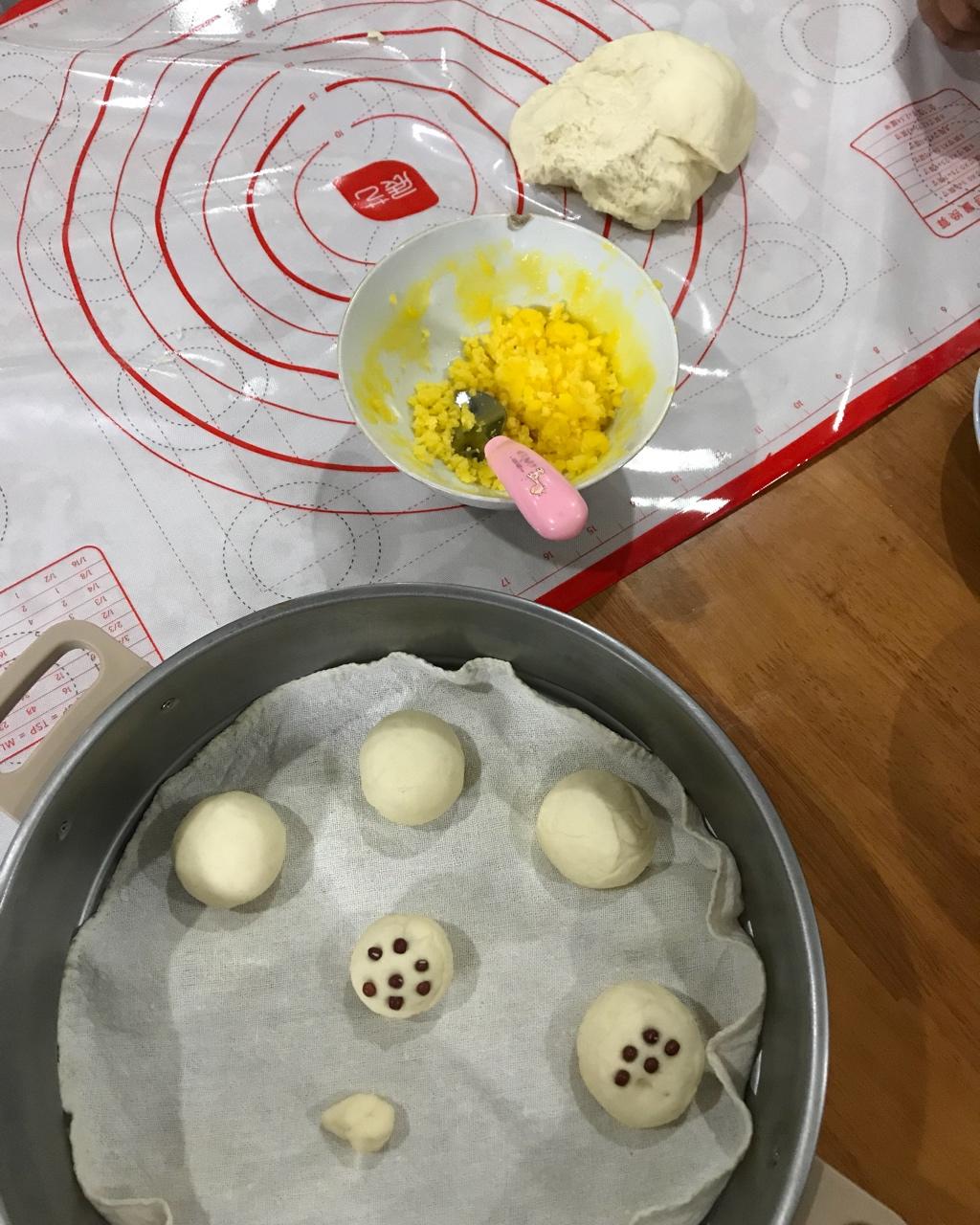 自制无油奶黄包