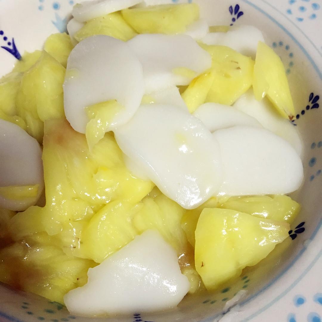 艾可可coco做的菠萝炒年糕