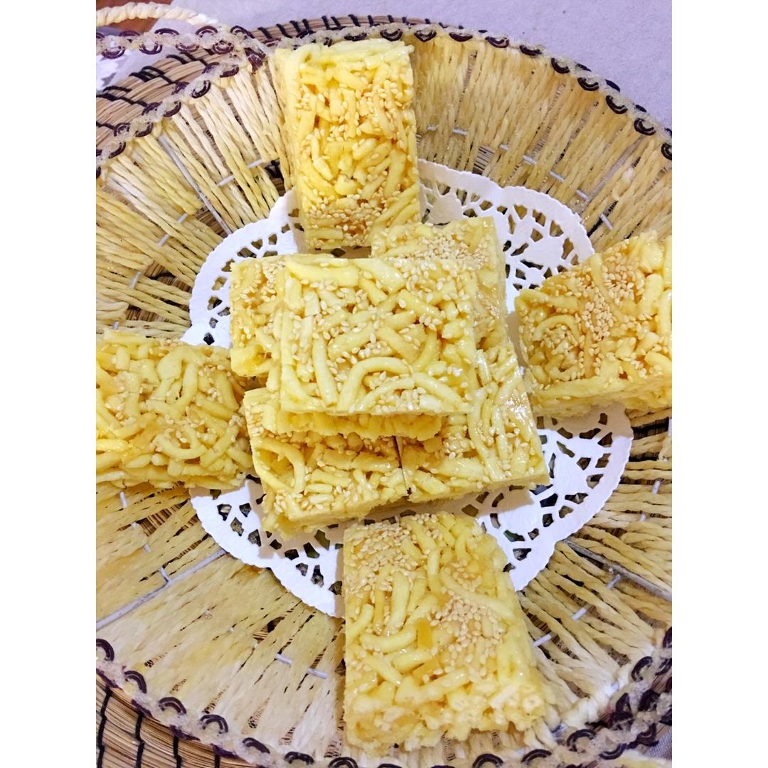 小吃 萨琪玛金丝糕 呆萌舅舅做的萨琪玛金丝糕