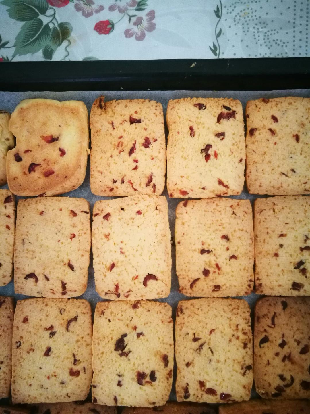 低糖少油版蔓越莓饼干