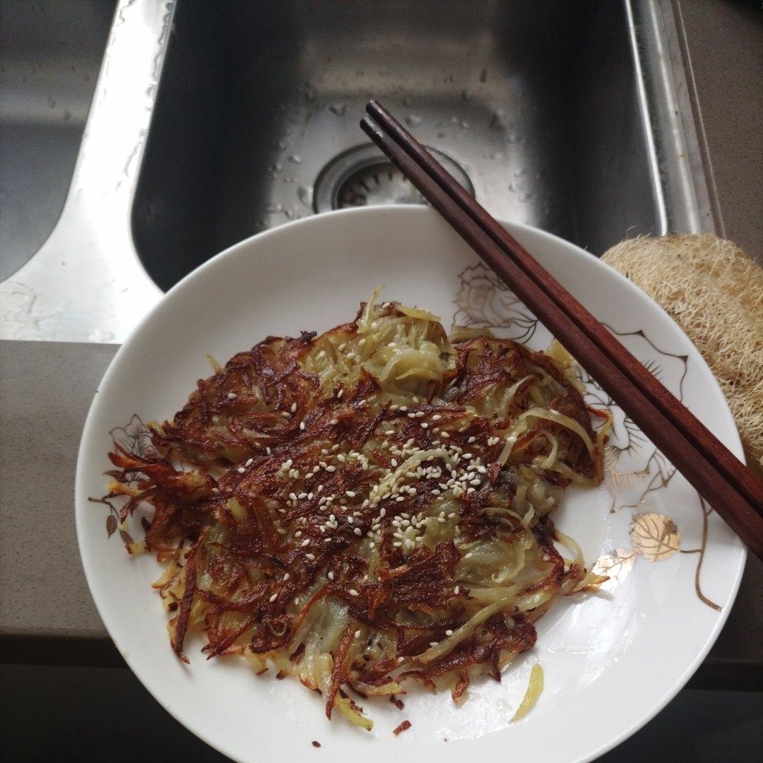 减脂一定要吃的土豆丝饼🥔外脆里软快手早餐