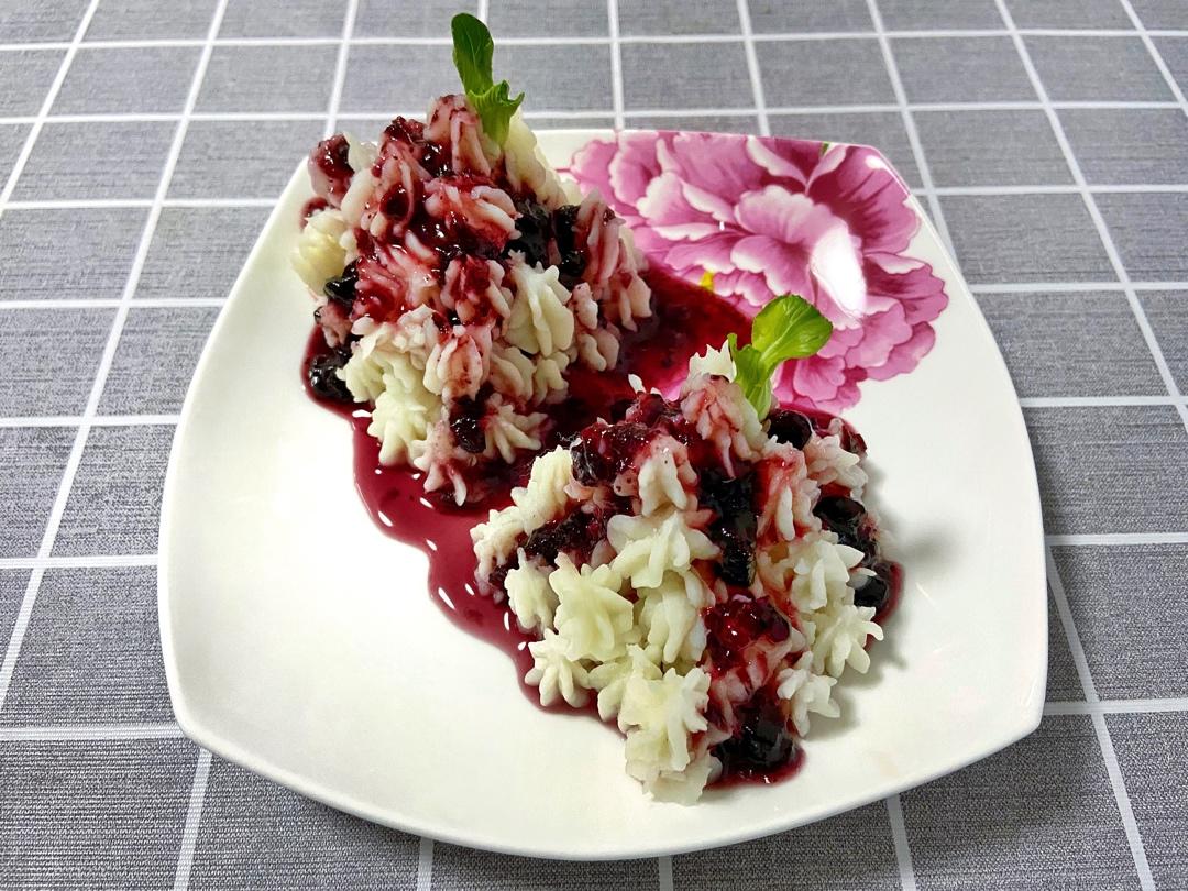 蓝莓山药泥