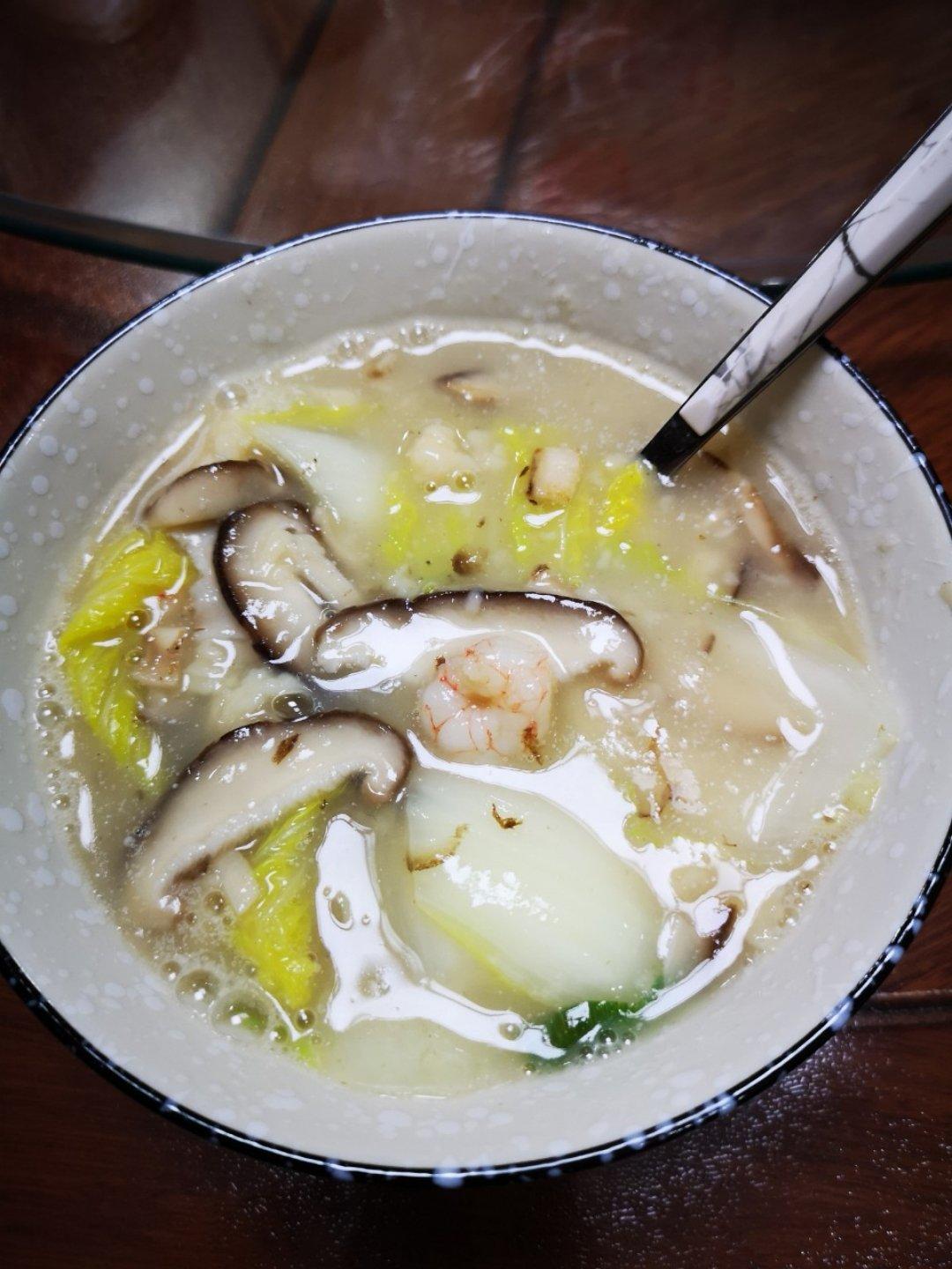鲜虾疙瘩汤