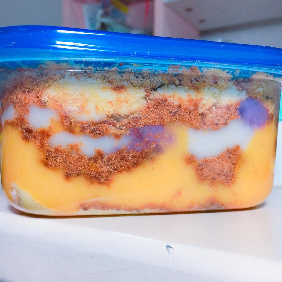 芋泥盒子麻薯肉松燕麦