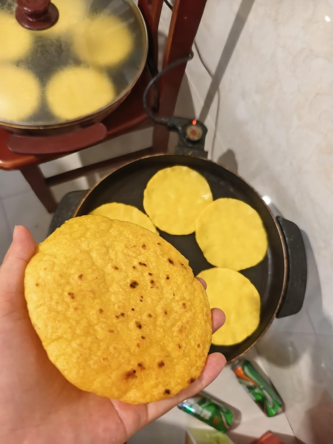 玉米饼（100%玉米面）的做法 步骤7