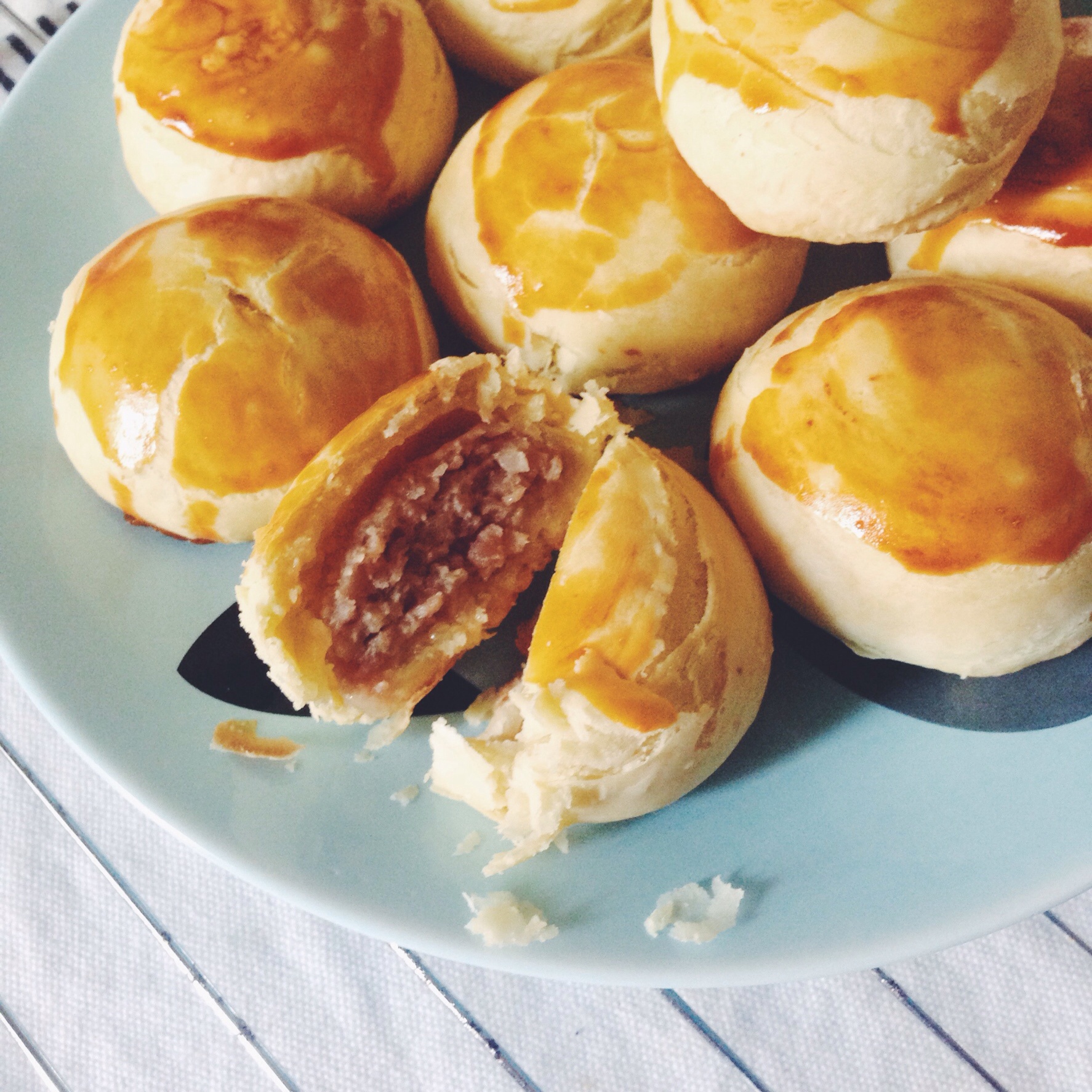 泳式鲜肉榨菜月饼