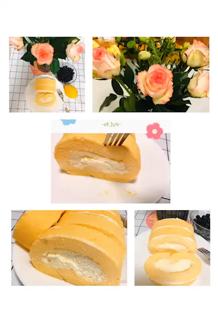 水果奶油蛋糕卷（附各种小心得）