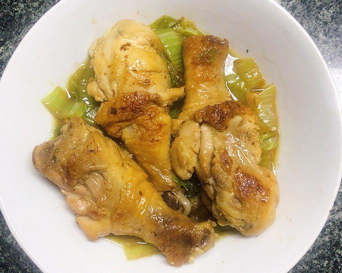 keto白菜焖鸡腿