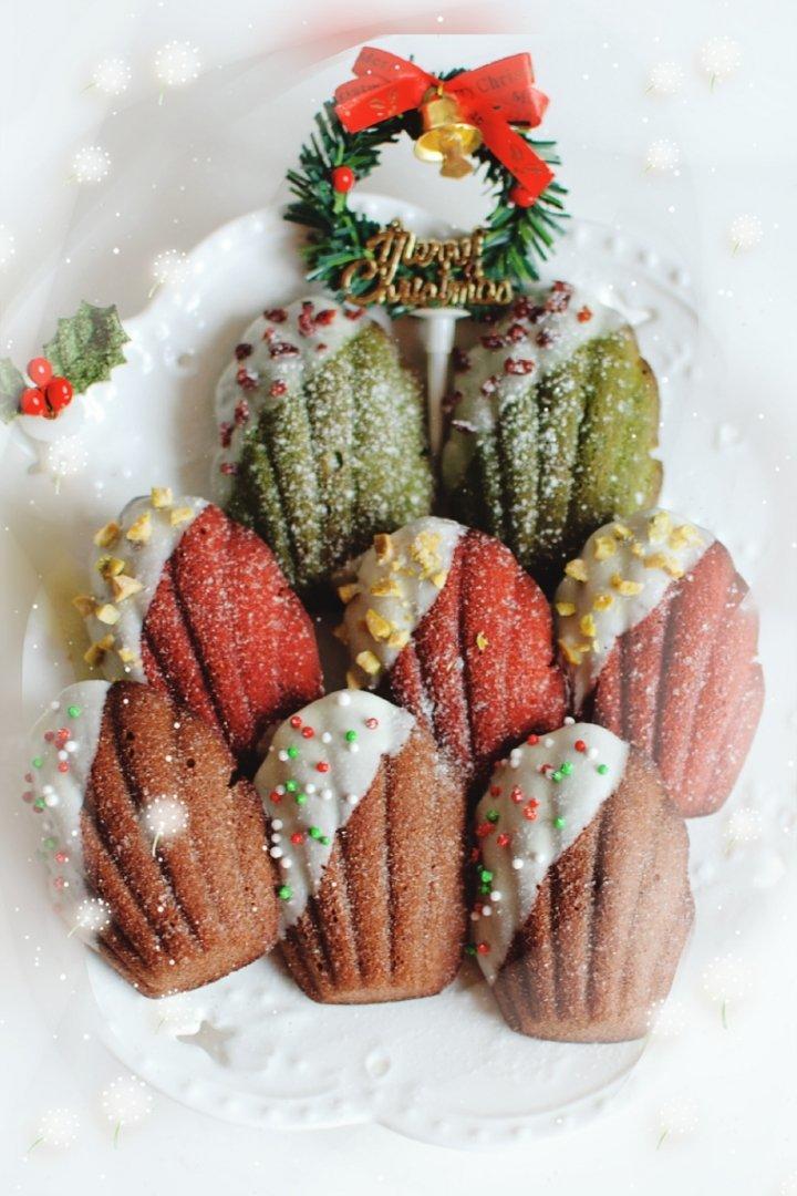 雨情泠做的圣诞玛德琳蛋糕