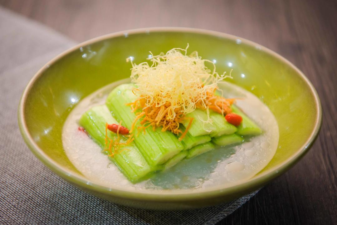 杞子米汤浸时蔬