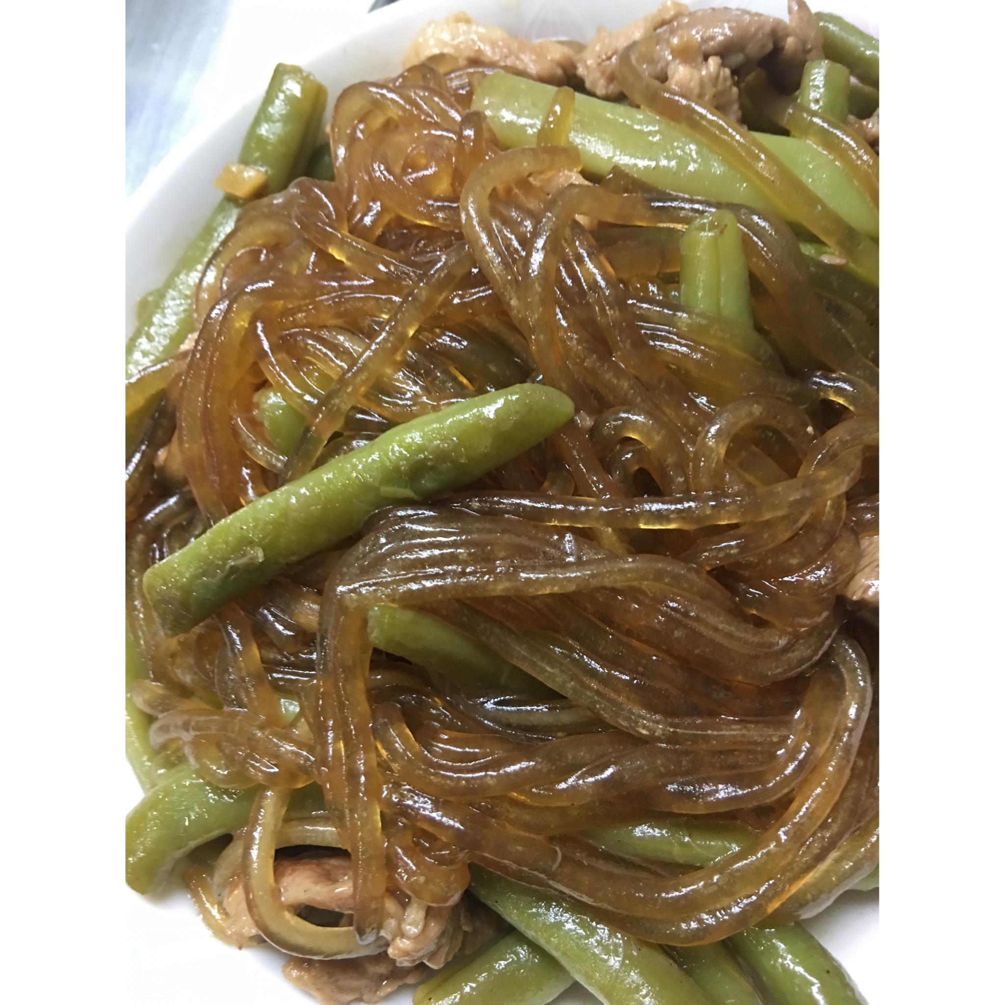 排骨豆角炖粉条