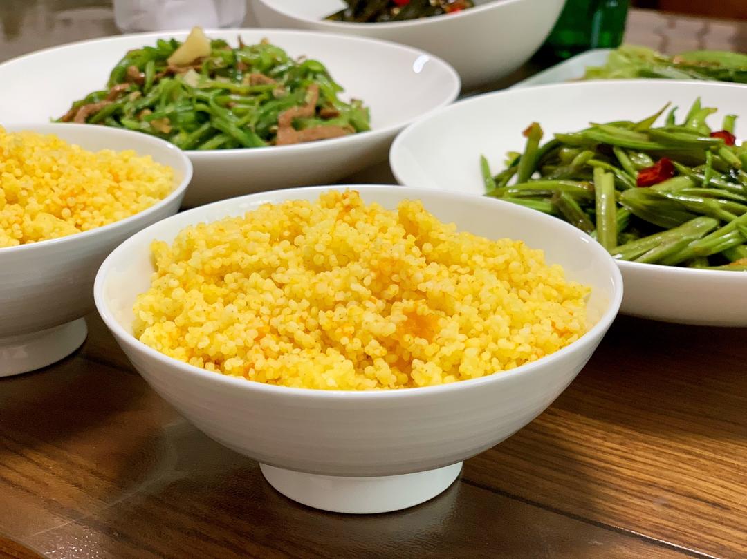 南瓜小米饭的做法